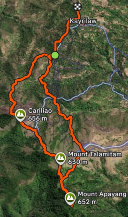 Nasugbu Trilogy Strava Trail Snapshot